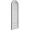 Ekena Millwork Round Top Surface Mount PVC Gable Vent: Functional, w/ 2"W x 1-1/2"P Brickmould Frame, 14"W x 38"H GVPRT14X3802SF - alternate 2